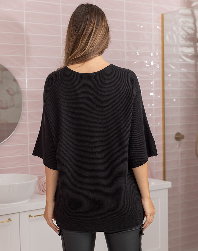 Drew Knit Short - Black