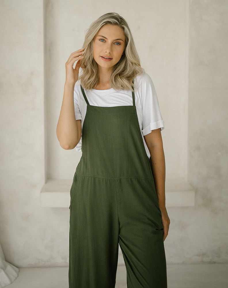 Rayon Overall - Olive