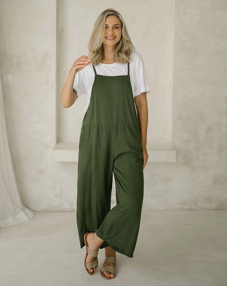 Rayon Overall - Olive