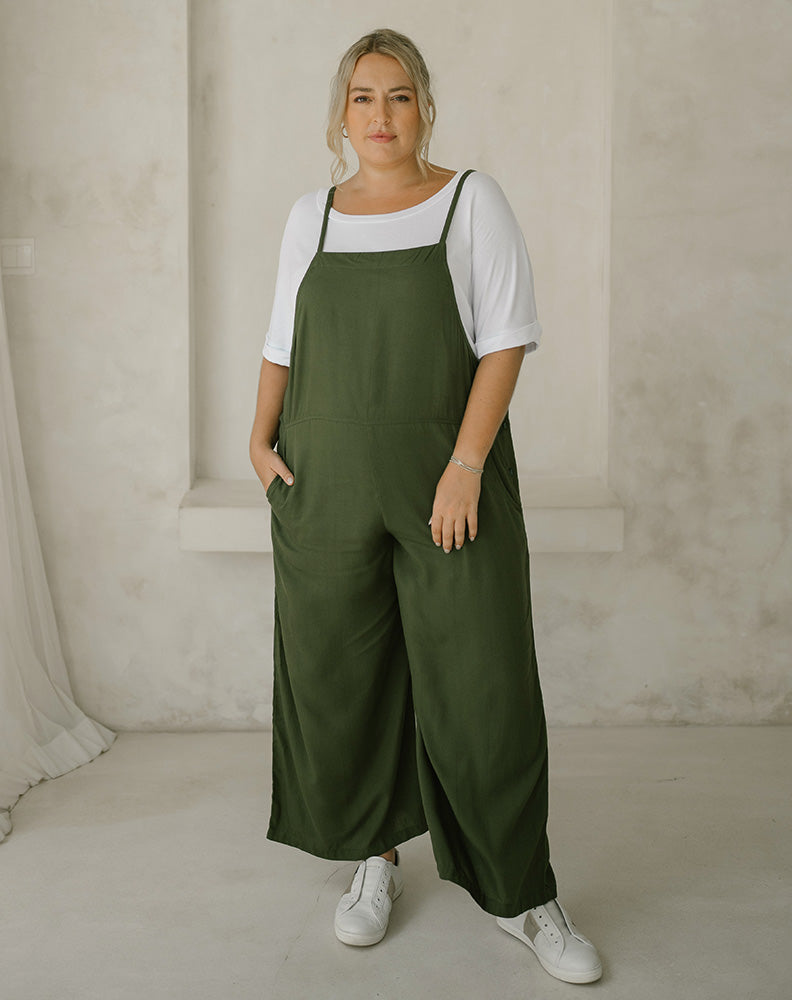 Rayon Overall - Olive