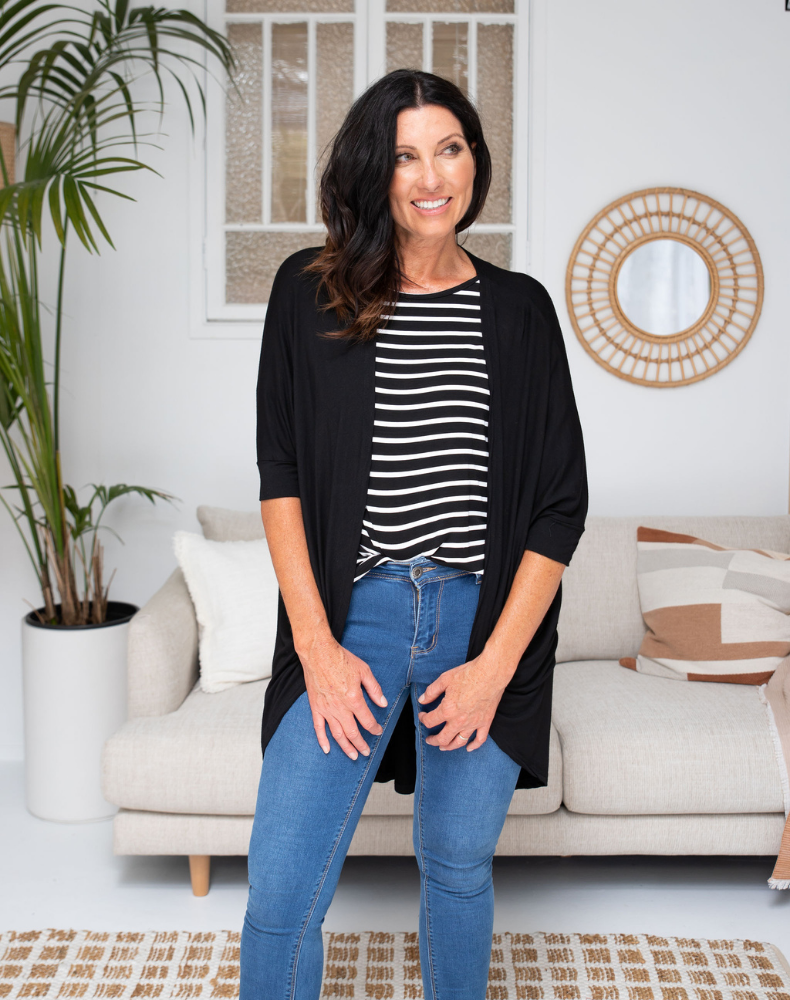 Summer Festival Shrug -Black