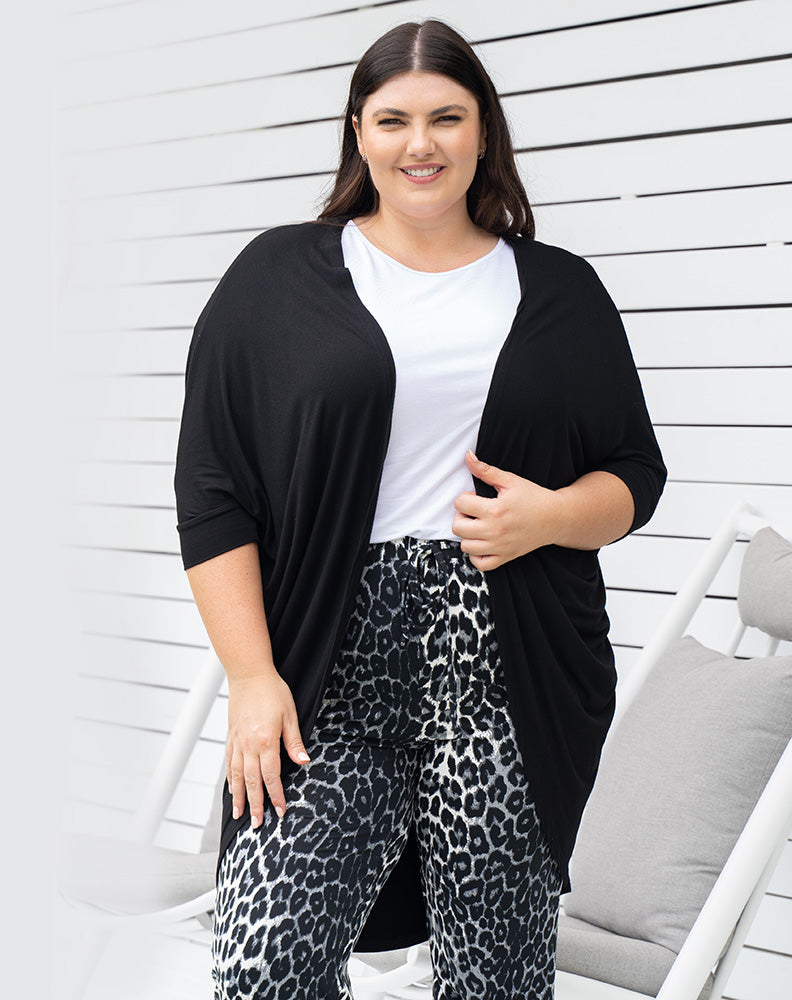 Summer Festival Shrug -Black