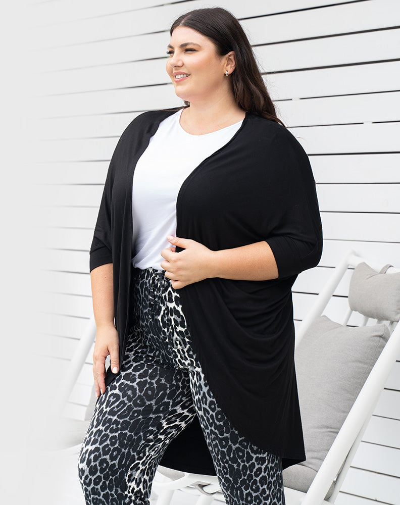 Summer Festival Shrug -Black