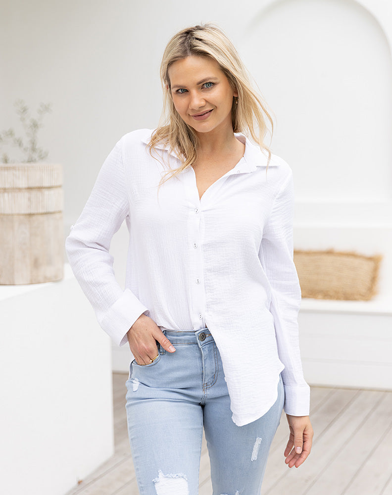 Cotton Shirt - White