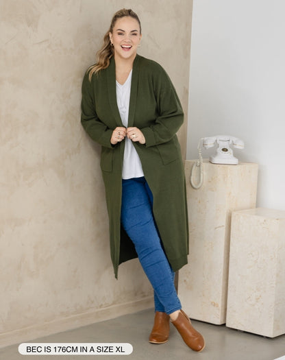 Maxine Cardi - Olive