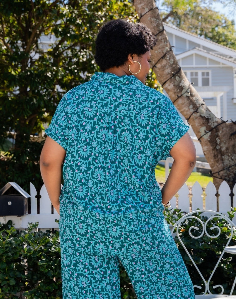 Bron Shirt - Boheme Blue