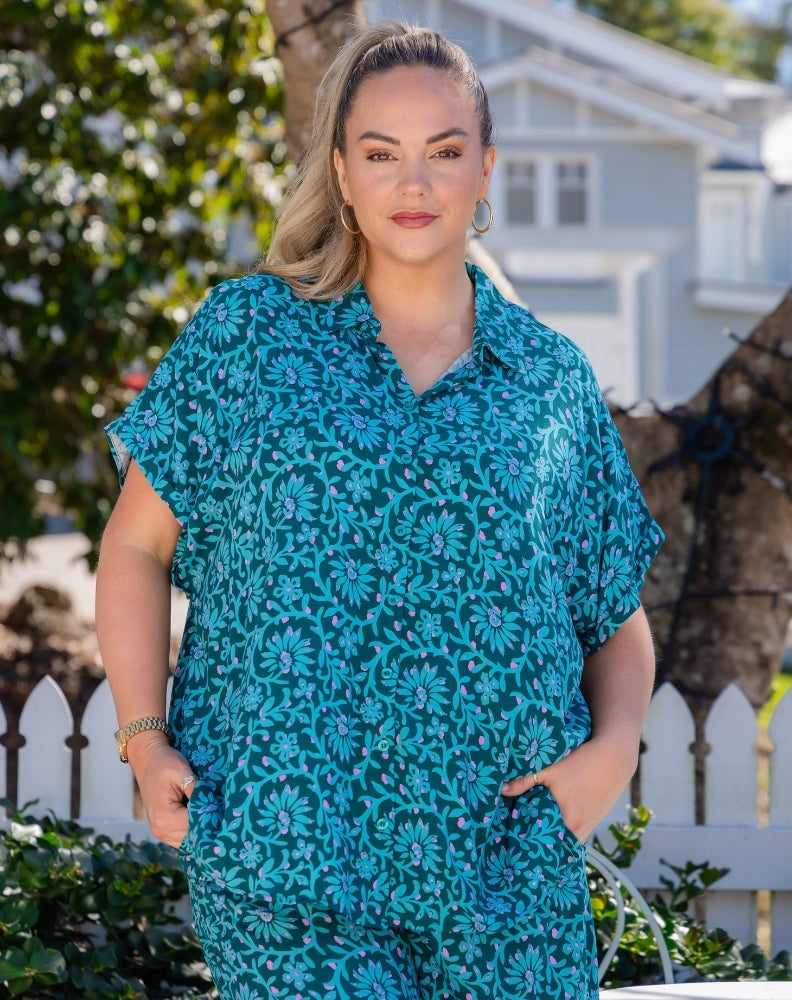 Bron Shirt - Boheme Blue