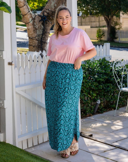 Resort Midi Skirt - Boheme Blue