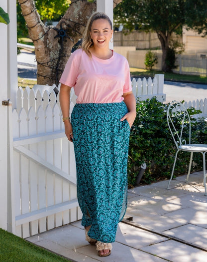 Resort Midi Skirt - Boheme Blue