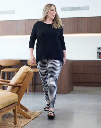Gingham Leggings 2.0 Full Length Black & White