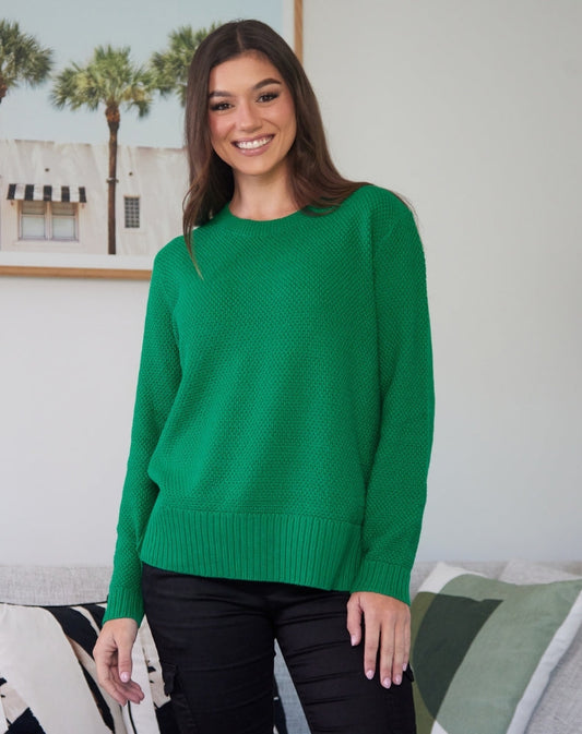 Maple Cotton Knit - Emerald