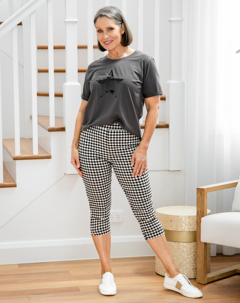 Gingham Capri Pants