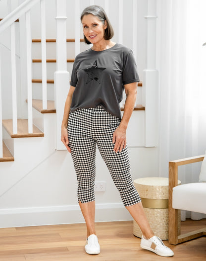 Gingham Capri Pants