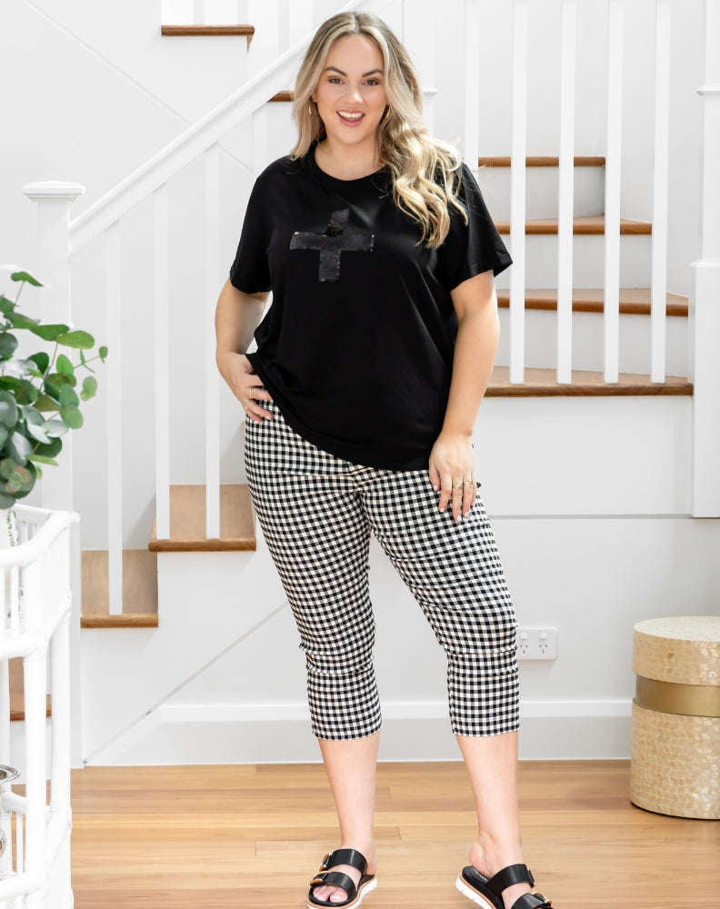 Gingham Capri Pants
