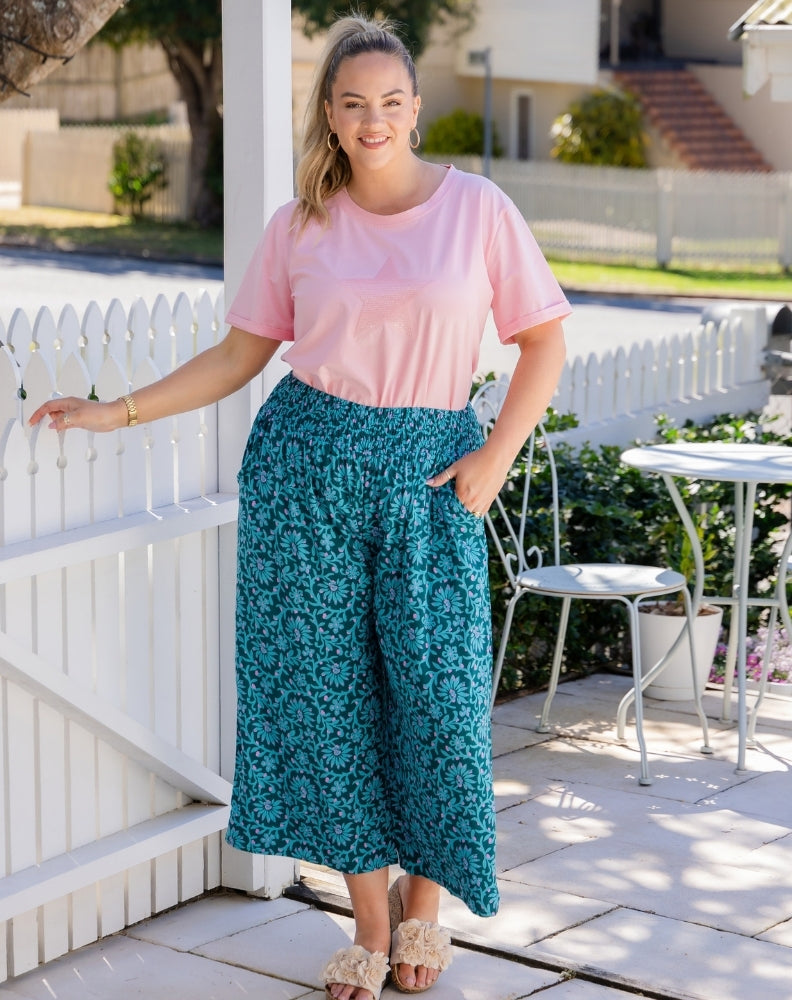 Iluka Pants - Boheme Blue