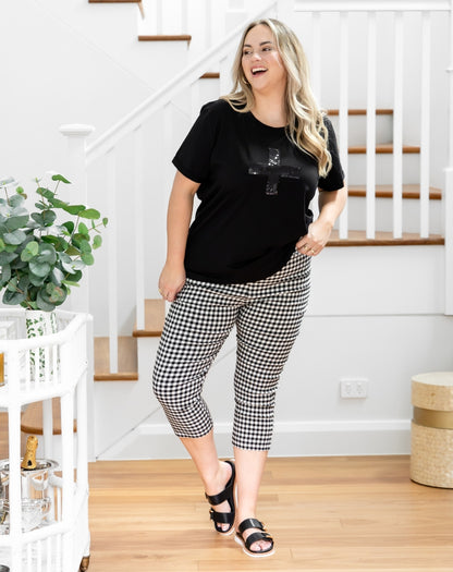 Gingham Capri Pants