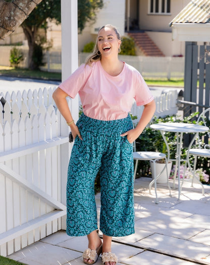Iluka Pants - Boheme Blue