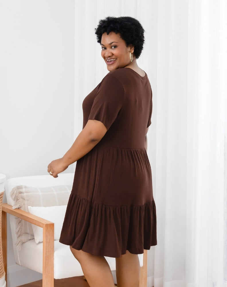 Bamboo Mandy Dress - Coffee