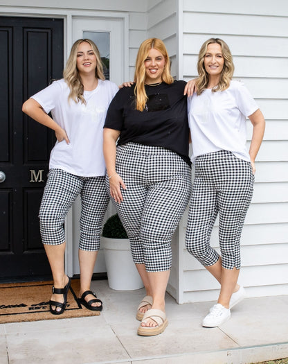 Gingham Capri Pants