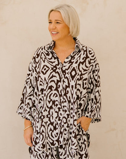 Millie Oversized Top - Cocoa Tribe