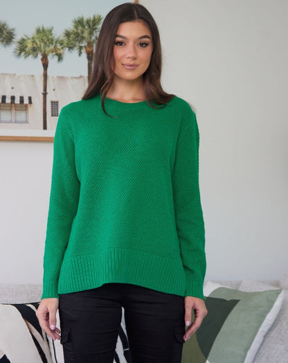 Maple Cotton Knit - Emerald