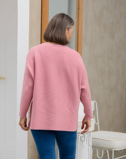 Boat Neck Knit - Blush
