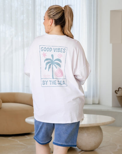 Good Vibes Oversized Tee
