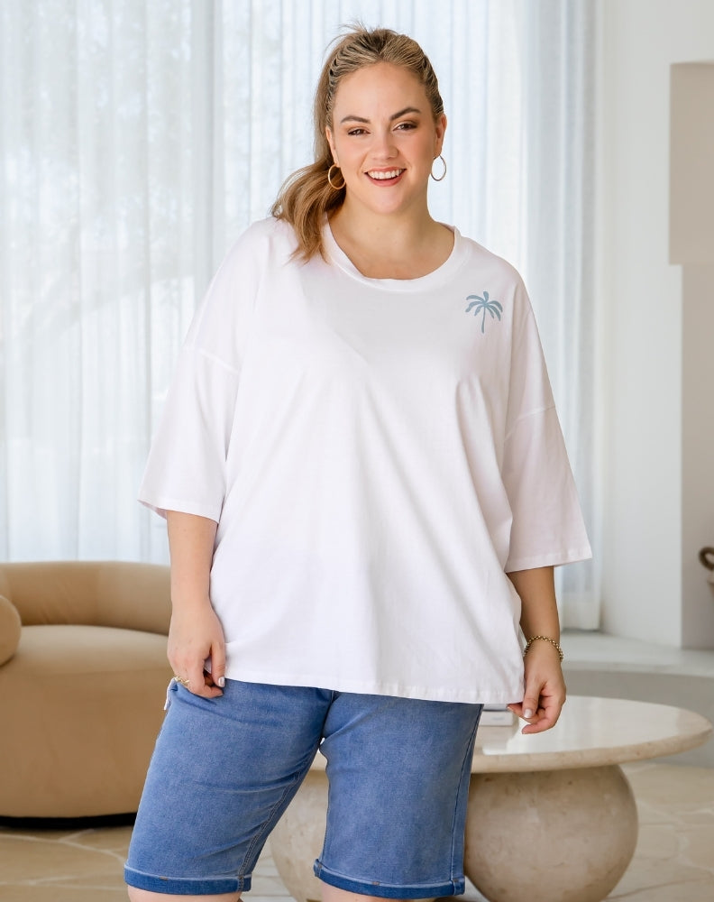 Good Vibes Oversized Tee