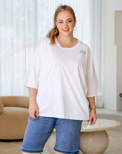 Good Vibes Oversized Tee