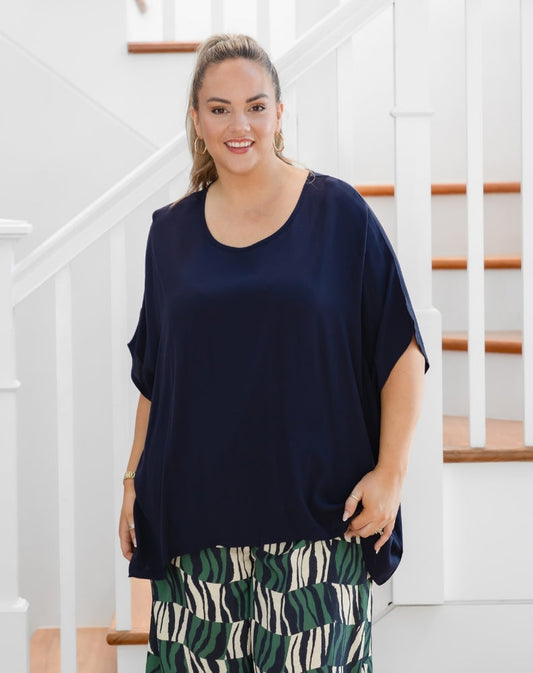 Kitty Top - Navy