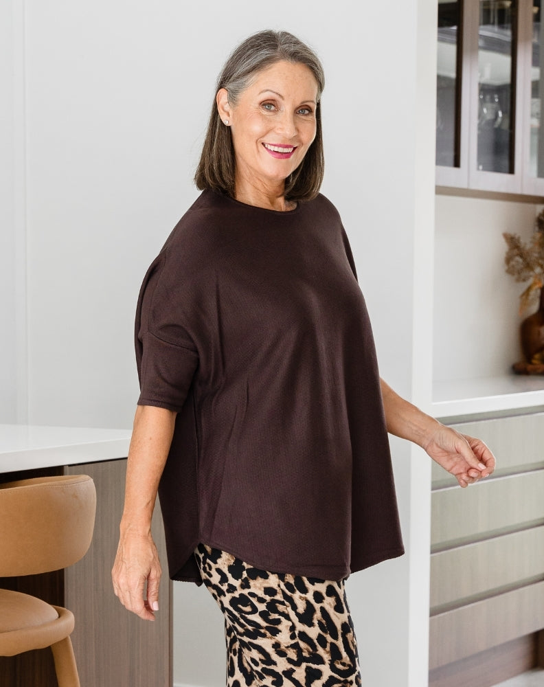 Batwing Knit - Chocolate