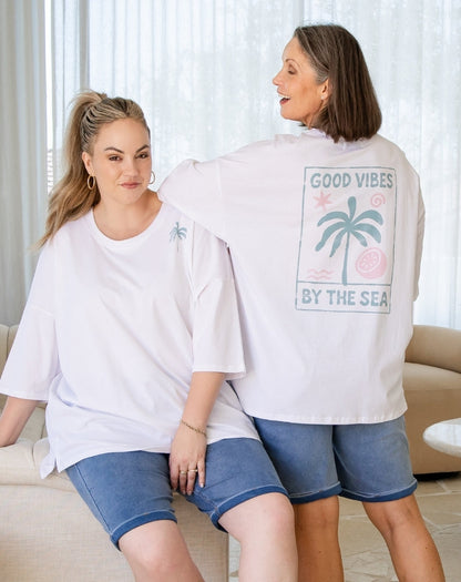 Good Vibes Oversized Tee
