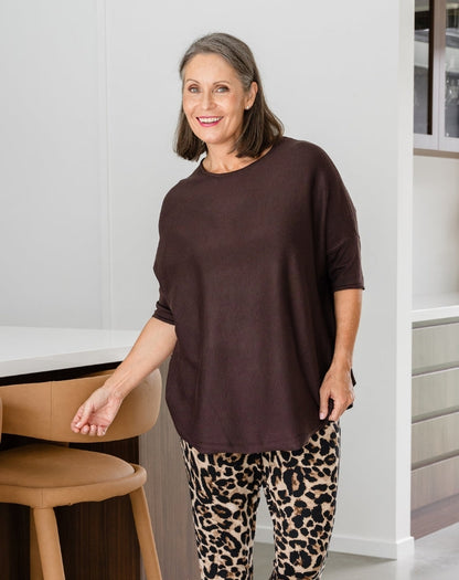 Batwing Knit - Chocolate