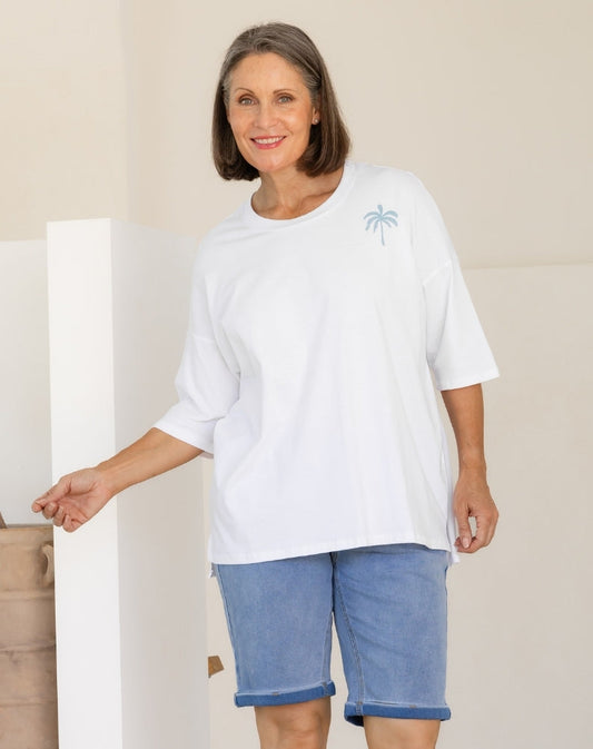 Good Vibes Oversized Tee