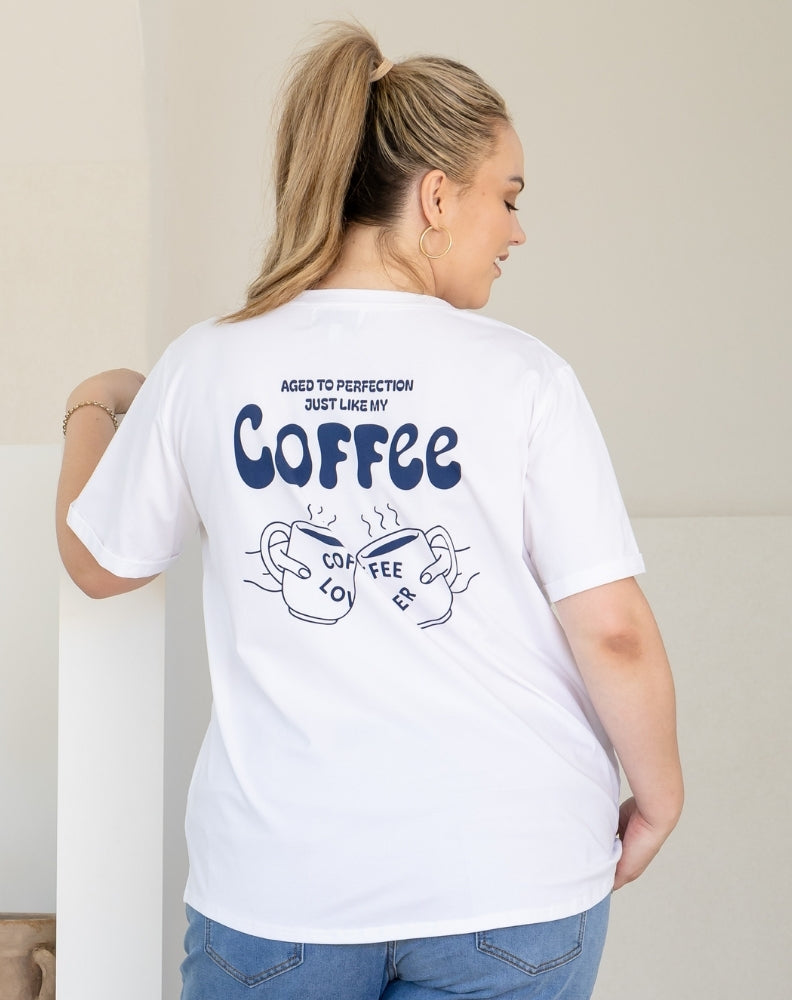 Coffee Lovers Cuff Tee