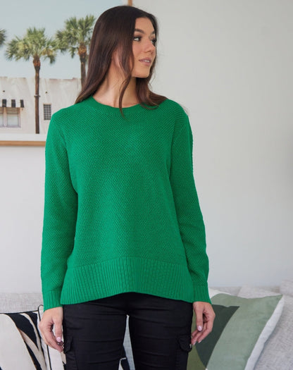 Maple Cotton Knit - Emerald