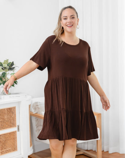 Bamboo Mandy Dress - Coffee