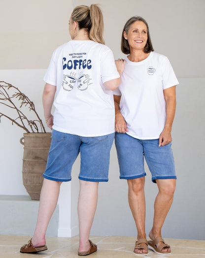 Coffee Lovers Cuff Tee