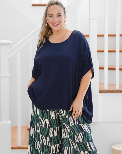 Kitty Top - Navy
