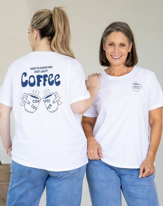 Coffee Lovers Cuff Tee