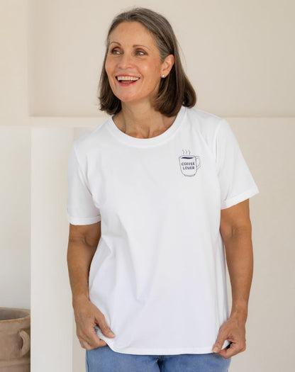 Coffee Lovers Cuff Tee