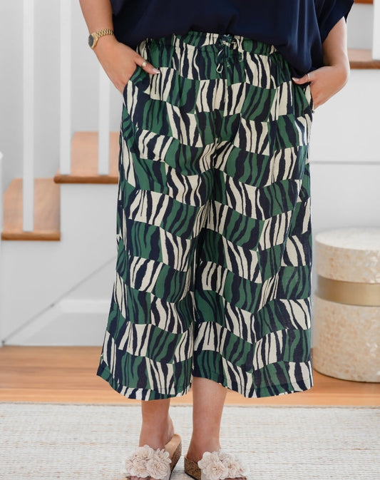 Charlie Crop Pant - Evergreen