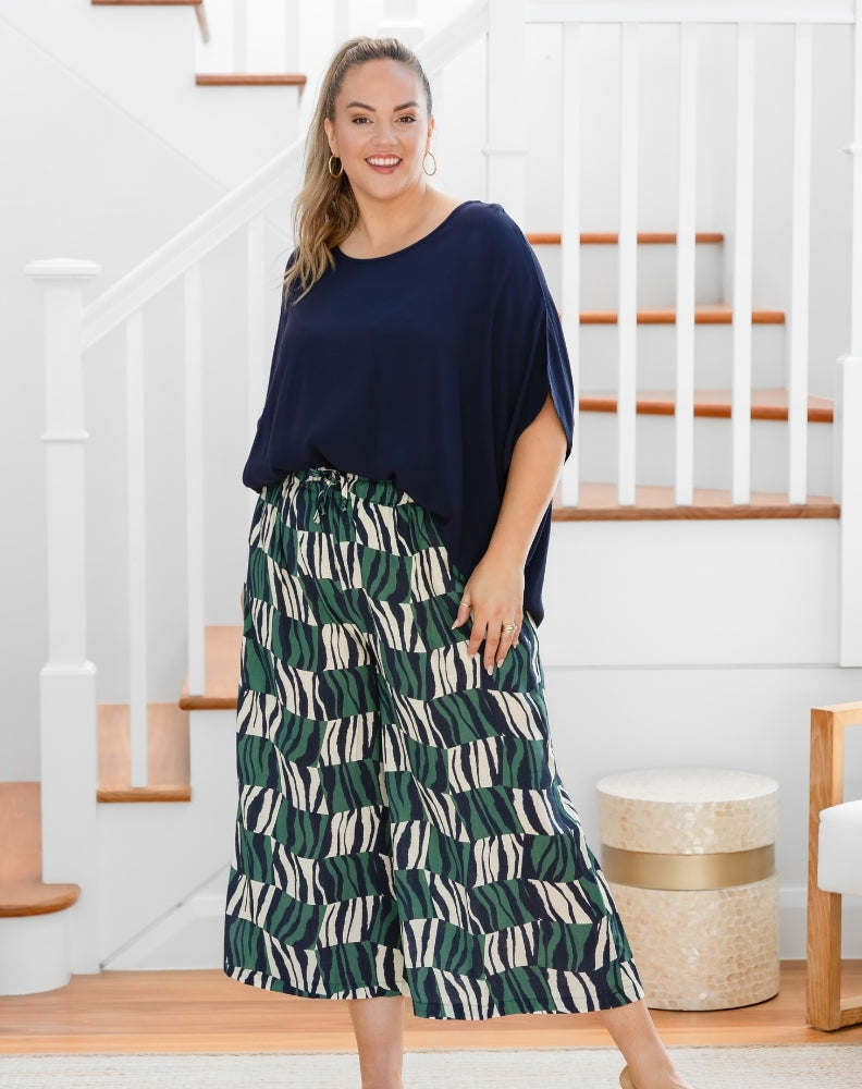 Charlie Crop Pant - Evergreen