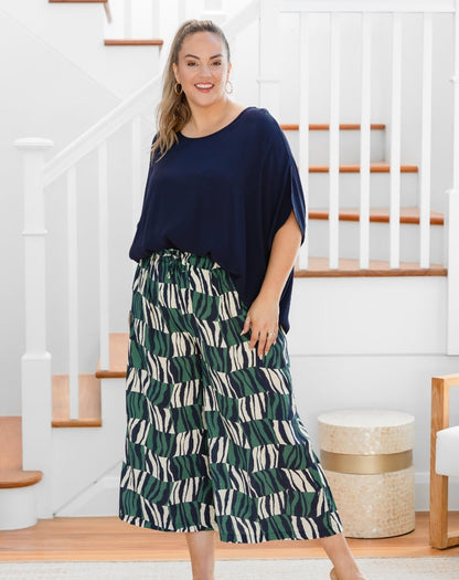 Charlie Crop Pant - Evergreen