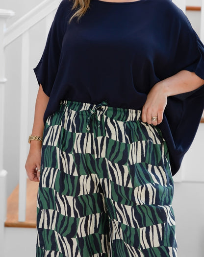 Charlie Crop Pant - Evergreen