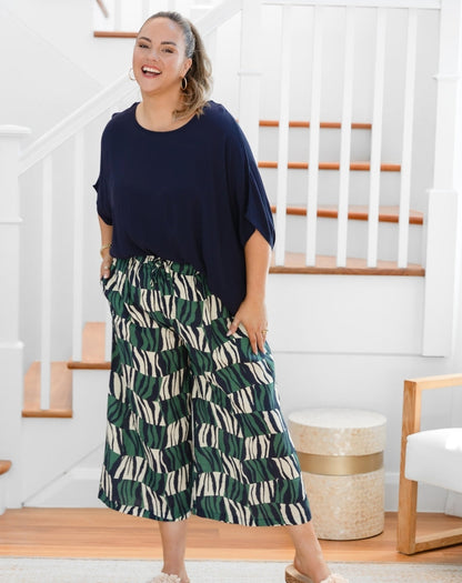 Charlie Crop Pant - Evergreen