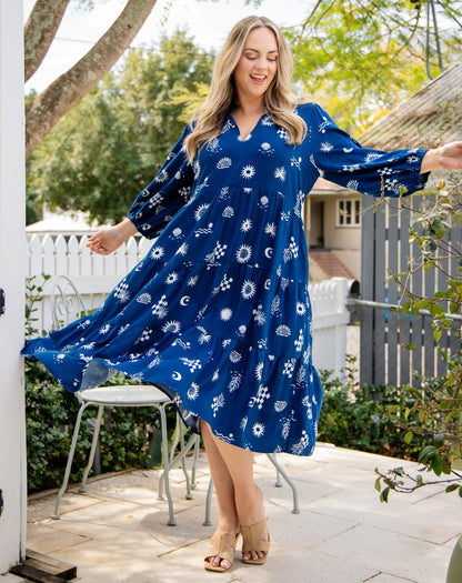 Violet Dress - Blue Shells