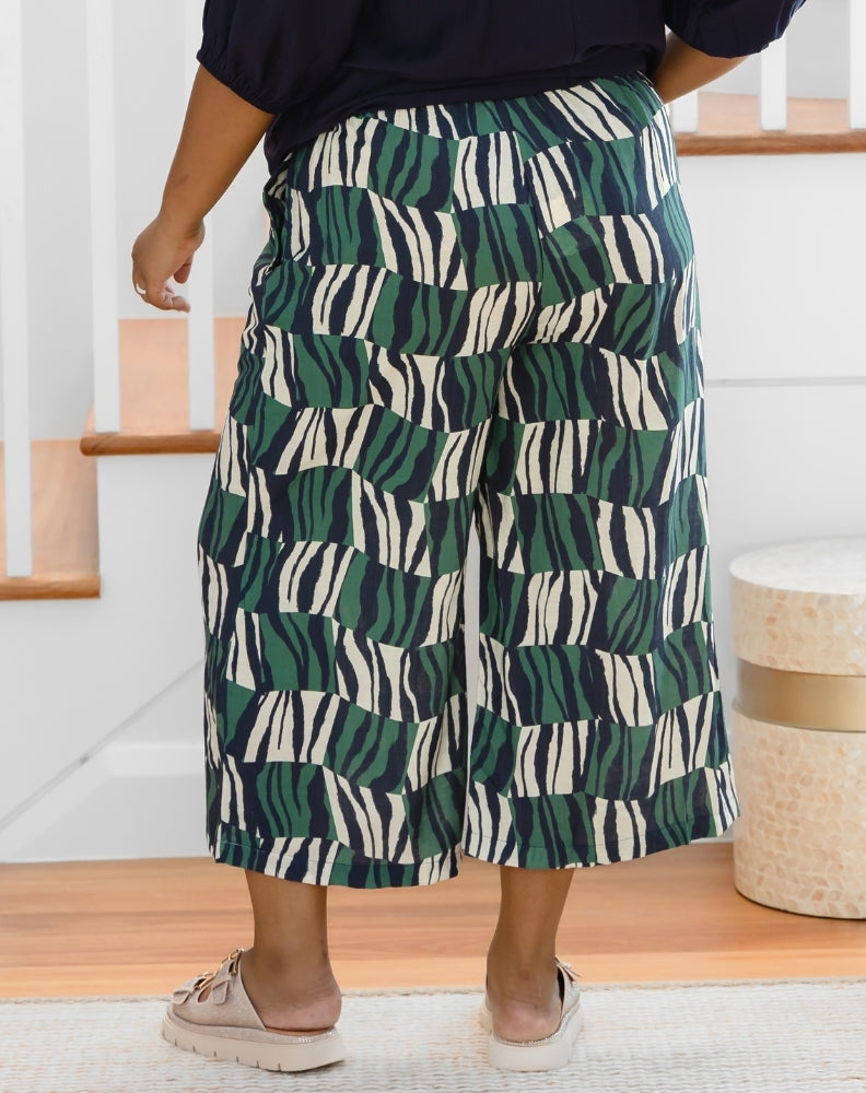 Charlie Crop Pant - Evergreen