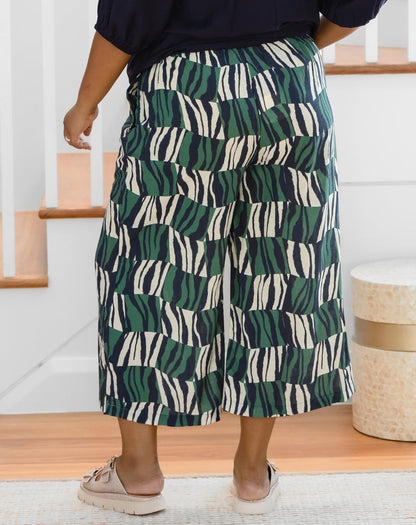 Charlie Crop Pant - Evergreen