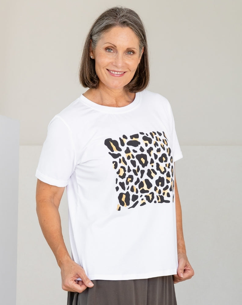 Leopard Lovers Cuff Tee